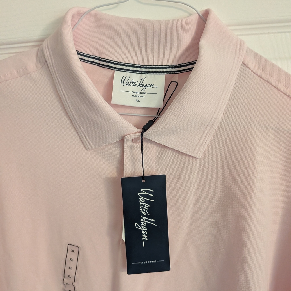 Walter Hagen Men's Pink Polo Shirt